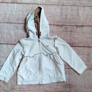 Armani Baby zip-up hooded sweatshirt size 24 months